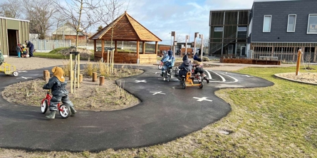 Børnehavens cykelbane