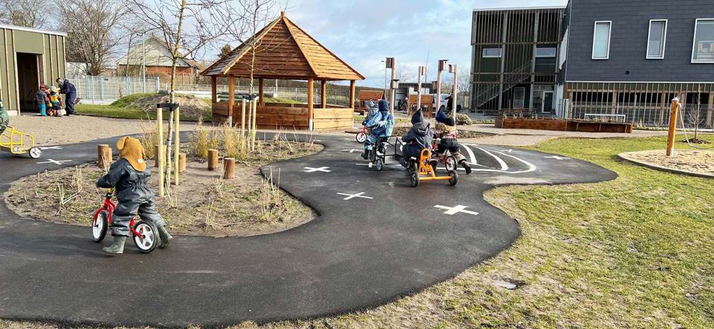 Børnehavens cykelbane